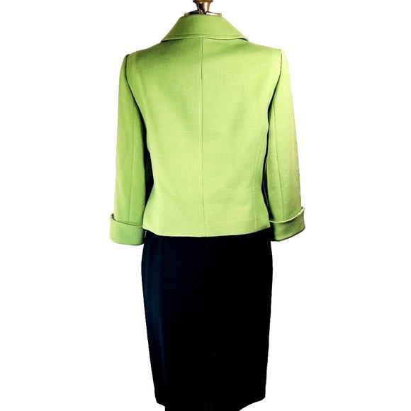 Tahari 3-Piece Skirt Suit, Lime Green, Size 8 - Entire Ensemble, to go! - Picture 2 of 16